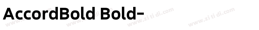 AccordBold Bold字体转换